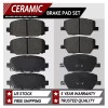 SIPAUTEC Front Rear Disc Ceramic Brake Pads For 2018-2022 Jeep