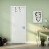 2 Pack Over Door Hook,Heavy Duty Door Black Hook with