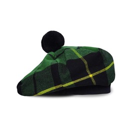UMAM Scottish Traditional Tam o' Shatner Acrylic Wool Tammy Hat Flat Bonnet Kilt Many Tartans (Wallace Hunting)