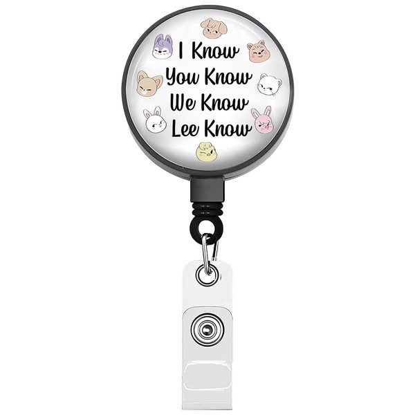 BEKECH Stray K-POP Boy Group Retractable Badge Reel I Know