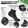 Bamboo Socks, Sunew Unisex Super Soft Cushioned Comfortable Wicking Moisture