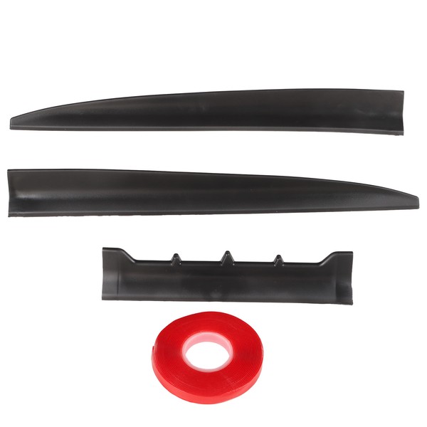3PCs Car Rear Window Roof Spoiler Trunk Kit Tail Spoiler