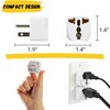 Bates- US Plug Adapter, 2 pc, Travel Adapter, Europe to