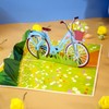 papercrush® Pop-up Card with Women's Bicycle - 3D Birthday Card