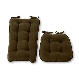 Greendale Home Fashions Cherokee 2-Piece Jumbo Rocking Chair Cushion Set, Juniper