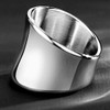 20mm Width Chunky Wide Stainless Steel Wedding Band Statement Promise