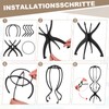Xialvyu Pack of 3 50 cm High Wig Stand with