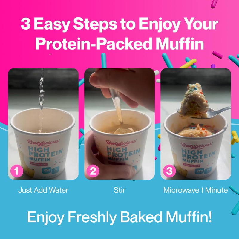 Bootylicious | High-Protein Muffin | 25g Protein, 7g Net Carbs,
