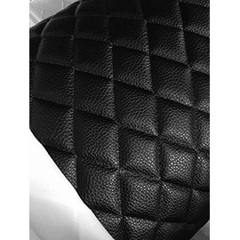 luvfabrics Diamond Quilted Faux Leather Vinyl Foam Backed- Automotive, Headliner, Furniture Upholstery, DIY Projects, Headboards, Home Decor & More! 54" Wide (White)
