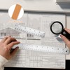 Metal Ruler Cork Backed 6 Inch 12 Inch Stainless Steel