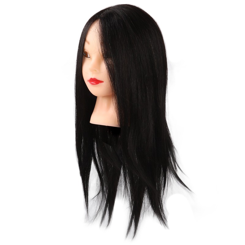 55cm Hair Mannequin Head Hair Stying Training Large Ears Mixed