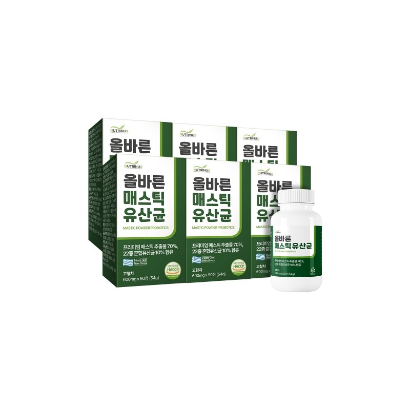 Nutrinus Proper Mastic Lactic Acid Bacteria 600mg 90 tablets /