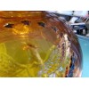 H & H NOS Vintage Amber 10" Glass Shade -