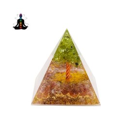 VMDEKK VMDEKK Moonstone Crystal Orgone Pyramid Ogan Crystal Energy Tower Nature Reiki Chakra Crushed Stone Flower of Life Crystal Orgonite Pyramid Healing Chakra Pyramid Gift for Lover (Straberry Quartz)