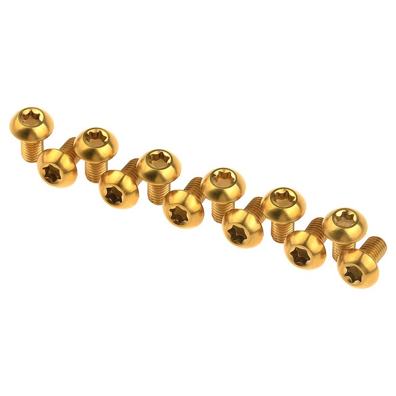 Wanyifa 12 tornillos de titanio Ti Torx M5 x 10