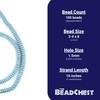 TheBeadChest Light Blue Disk Natural Wood Beads (4x8mm): Organic Eco-Friendly