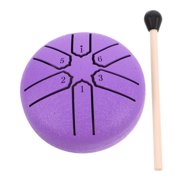 SUPVOX 1 Set Mini Tongue Drum for Adults Note Purple