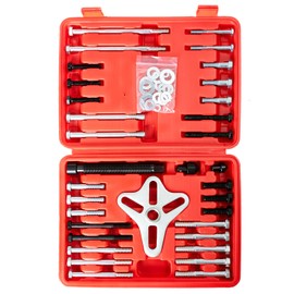 Harmonic Balancer Puller 46pcs Steering Wheel Puller Flywheel Remover Crankshaft Pulley Removal Steering Wheel Pulling Set