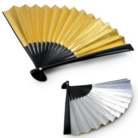 Suehiro Folding Fan, Gold, For Weddings, Women's, For Formal Occasions, For Grooming