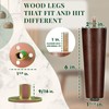 Yes4All 6 Inches Round Wood Furniture Legs Set of 4