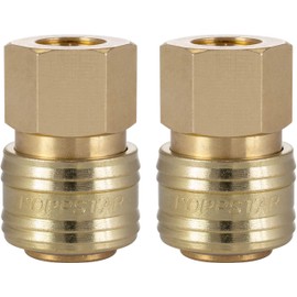 Poppstar 2x Quick Coupling Compressed Air NW 7.2 with 1/4 Inch Internal Thread for Compressed Air Connection