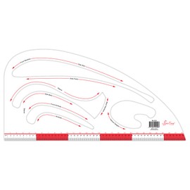 Sew Easy Tailor Designer Ruler Template – All Sizes Quilting & Patchwork Rule for Applique Sewing, Transparent Acrylic Non-Slip