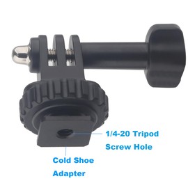 Rigdance Tripod Mount Adapter for GoPro Go Pro Hero 13 12 11 10 etc., Action Camera Adapter for DJI Osmo Action 5 pro 4