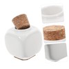 NOLITOY Manicure Ceramic Cork Bottle Nail Lotion Holder Tapered Cups