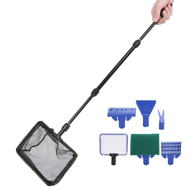 6 in 1 Aquarium Fish Tank Cleaning Tool Kit Net