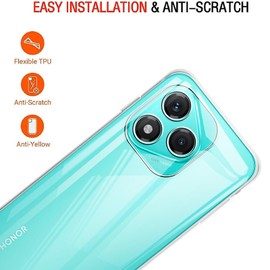 MEMELOKA Case for Honor 400 Lite 5G, Ultra Thin Transparent Anti-Yellowing Soft TPU Protective Case Honor 400 Lite 5G [Anti-Scratch] [Anti-Fingerprint]