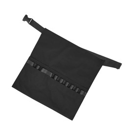 SAFIGLE Classic Black Hairdressing Apron with Adjustable Straps Essential Tool Bag for Stylists and Makeup Artists Durable Half Coverage for Salon and Travel Use