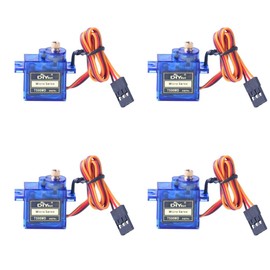 TS90MD 9g Micro Digital Servo Full Metal Gear 270 Degree Controllable Angle for RC Drones Robotic Arm Smart Car Need Pulse Width 500~2500usec(Pack of 4PCS)