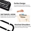 Velvet Trouser Hangers, Velvet Pants Hangers for Closet - JOMWEN