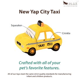 P.L.A.Y. PET LIFESTYLE AND YOU - Plush toy dog - Canine Commute Collection - New York Taxi Yellow Cab