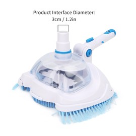 Glomora Manual Vacuum Head Attachment,Manual Pool Vacuum Head Suction Cleaning Integration Swimming Pool Cleaning Tools for Inground & Above Ground Pools