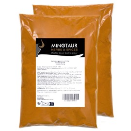 Minotaur Spices Ground Turmeric Powder, Mild, 2 x 500 g (1 kg)