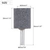 sourcing map 10 Pcs Abrasive Mounted Stone 1/4" Shank 1"