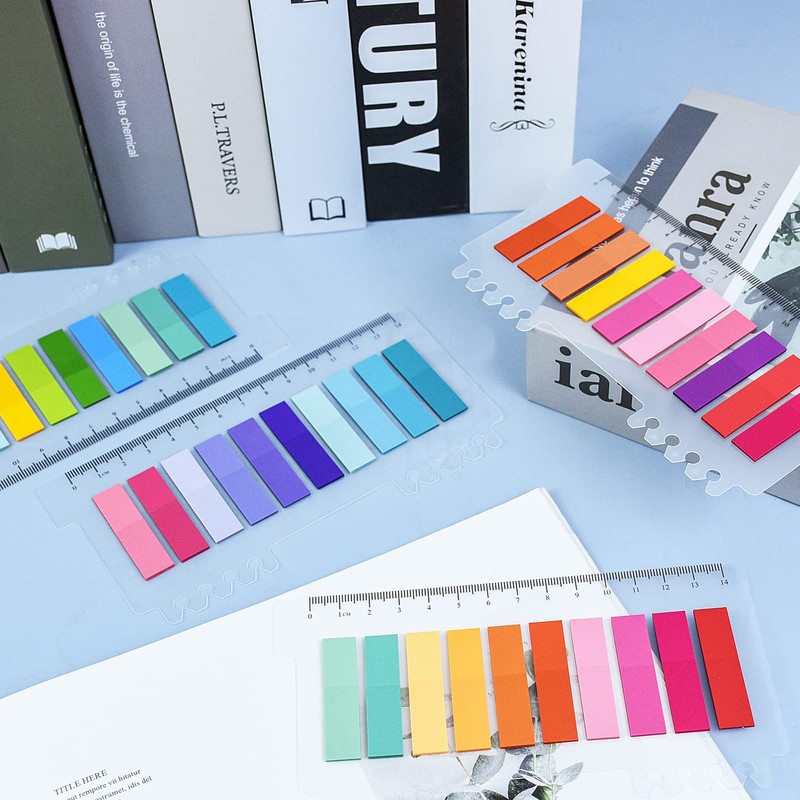 800Pcs Transparent Book Tabs, Aesthetic Sticky Notes Tabs Clear Book