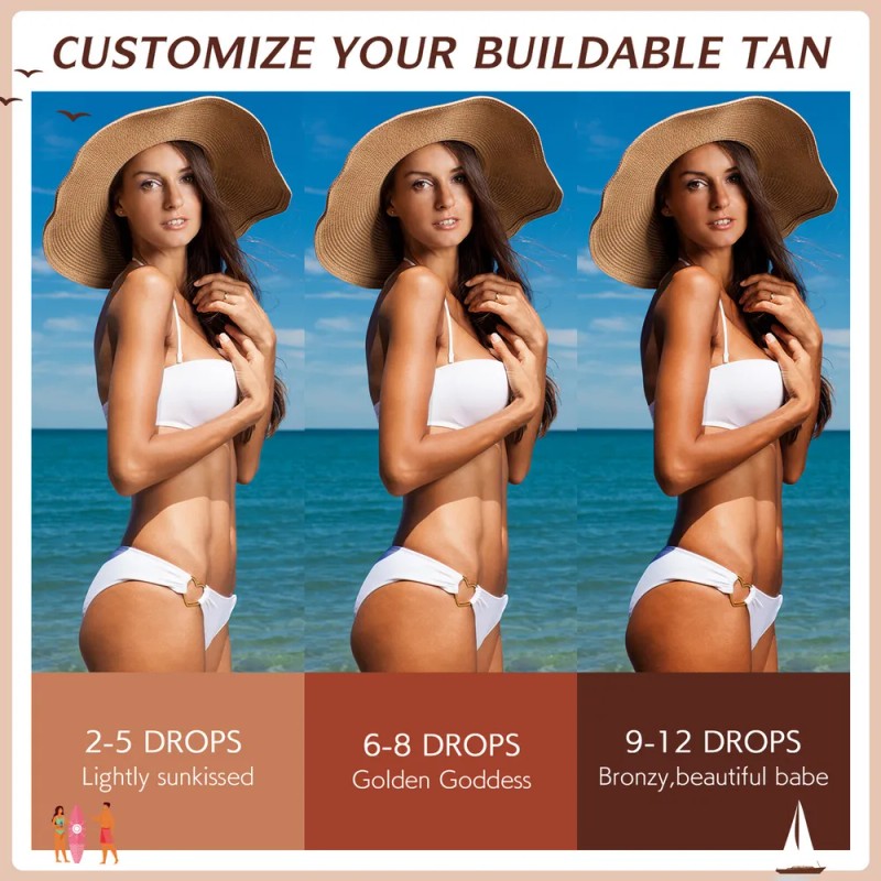 Bronceado Natural Rostro Cuerpo Tono Dorado Piel Radiante
