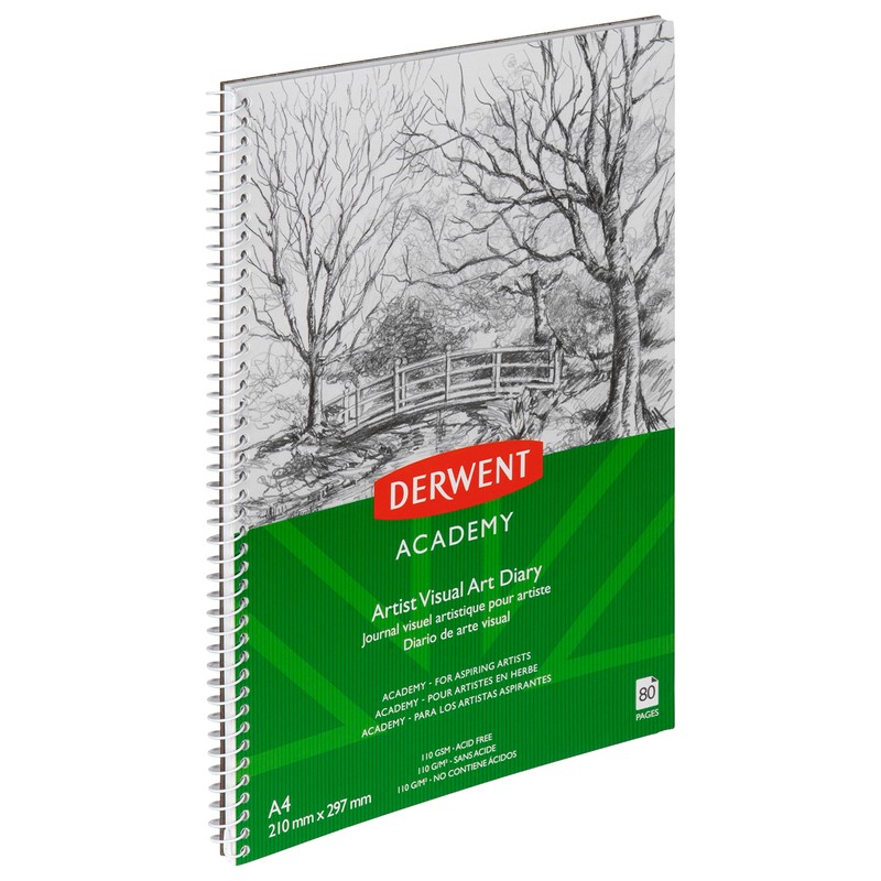 DERWENT R31130F Academy A4 Drawing Pad (80 Pages)