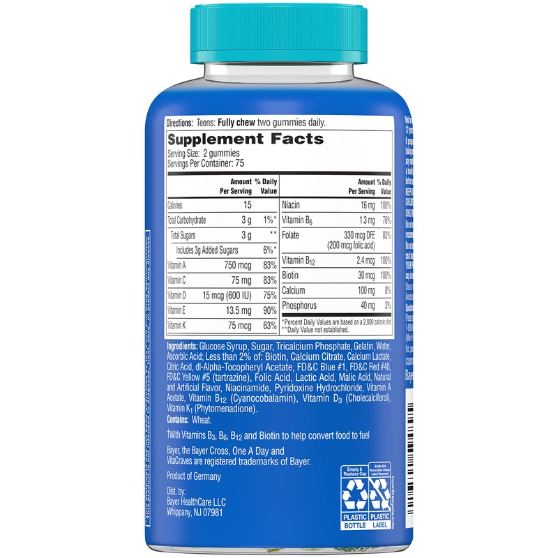 One A Day Teen Boy 150ct (Packaging May Vary)