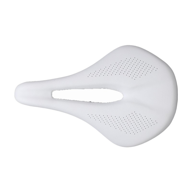 155mm Widen Carbon Fiber Leather Bicycle Saddle Cushion Hollow Cycling