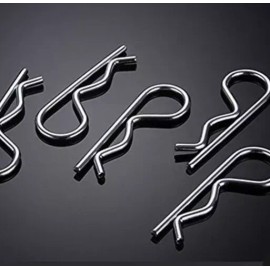 Fastenal 100 Pcs Stainless Steel Cotter Clip HitchPin R Shape Clips, hair pin 3/8”-7/16