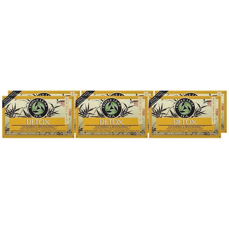 Triple Leaf Detox Tea - 20 Count (Pack of 6)