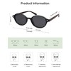 SOJOS Retro Trendy Oval Polarized Sunglasses Womens Mens, 90s Small