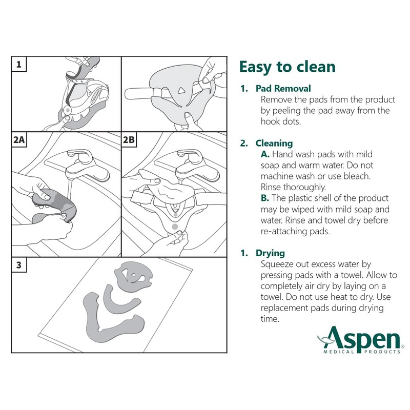 Aspen Vista Cervical Collar Replacement Pads, Moisture-Wicking & Optimal Pressure