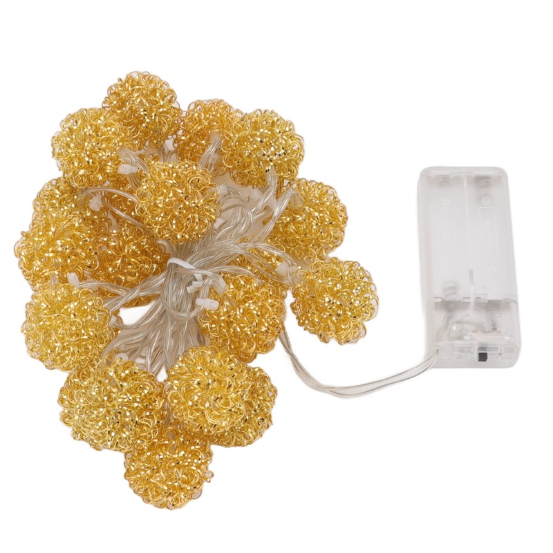 LED Light String Innovative Iron Wire Round Ball String Lights