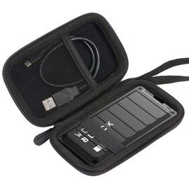 Aenllosi Hard Case for Western Digital WD_Black P50 Game Drive SSD 500GB 1TB 2TB External Hard Drive Black