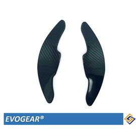 EVOGEAR Outside Volkswagen Paddle Shift Cover Golf 8 Golf8 Mk8 Steering Paddle Shift Extension Accessories Custom Parts (Black Carbon)