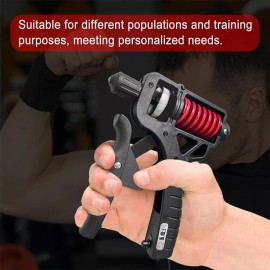 Hand Grip Strength Power Trainer Gripper Strengthener Adjustable Gym Exerciser